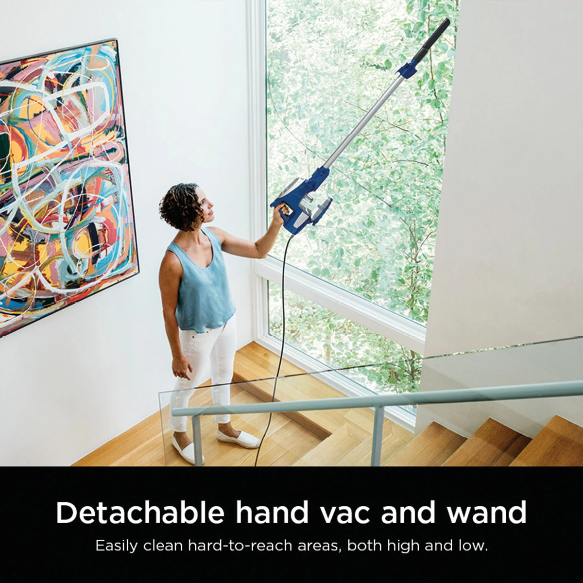 Shark Rocket Ultra - Light Corded Stick Vacuum Cleaner, Blue - Lightweight, Bagless, for Carpet & Hard Floors