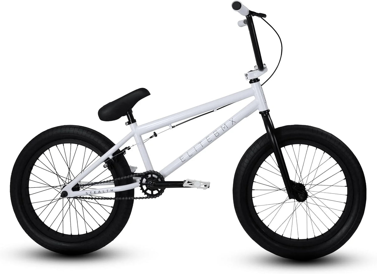 Elite BMX Bicycle 20 Freestyle Bike - Stealth Blue Purple Ideal for Ages 7 to 18 Years