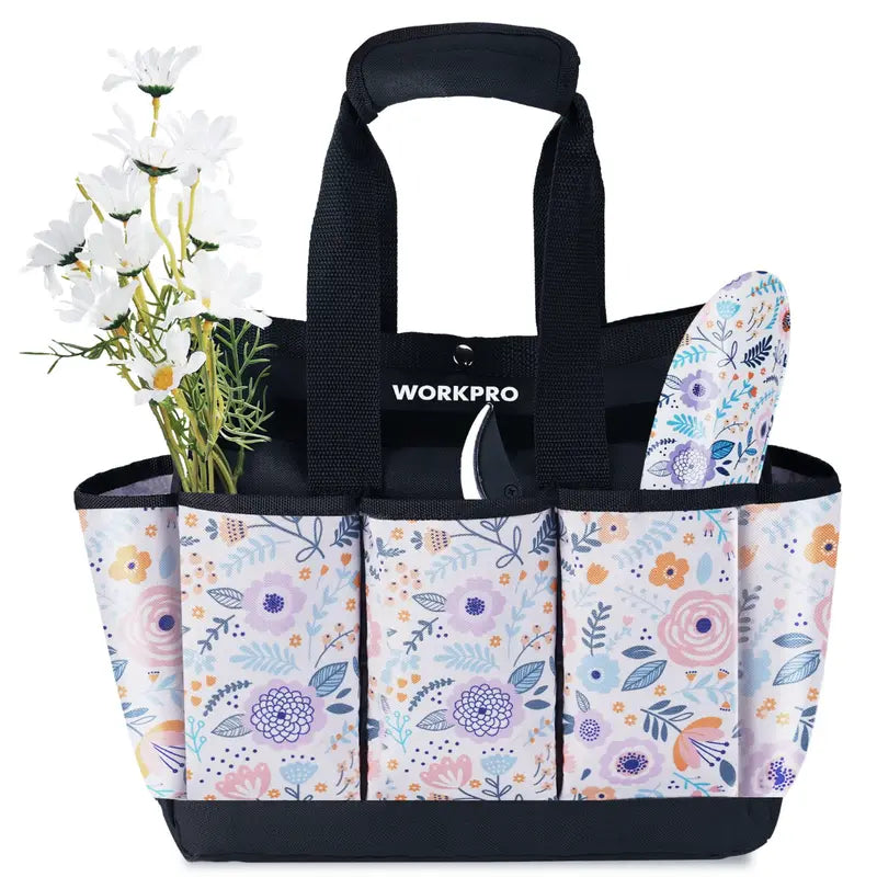 WORKPRO 12â€?× 12â€?× 6â€?Garden Tool Storage Bag â€?9-Compartment Organizer