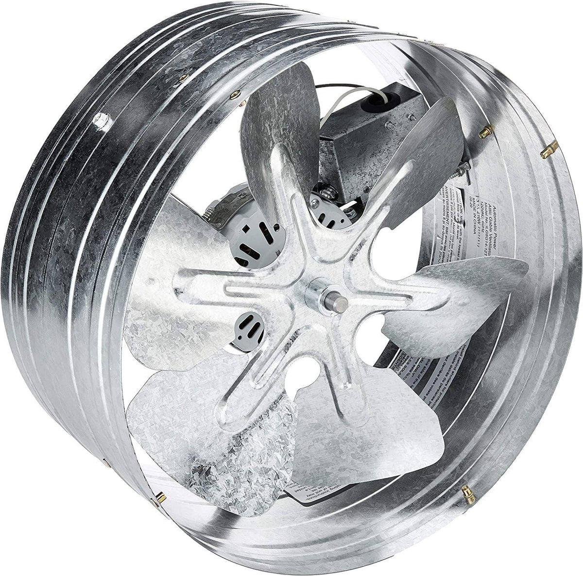 iLIVING Newest Automatic Gable Mount Attic Ventilator Fan with Adjustable Thermostat, 3.10 Amps, Silver