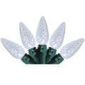 Northlight Set of 70 Pure White LED C6 Christmas Lights - Green Wire