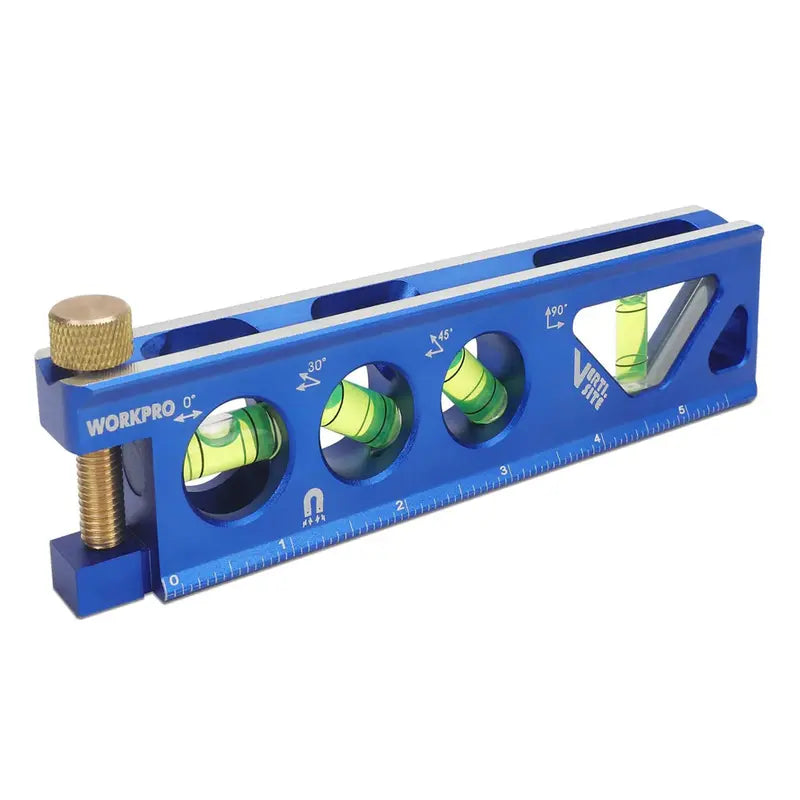 WORKPRO Aluminum Torpedo Level â€?6.5-Inch Precision Bubble Level for Contractors