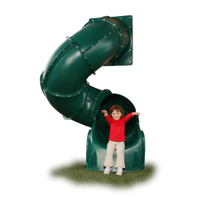 Swing-N-Slide 5 Foot Turbo Tube Slide with Lifetime Warranty, Green