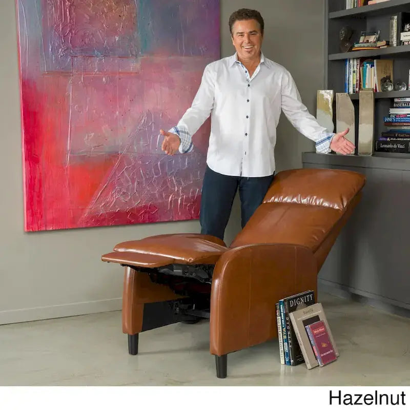 Stratton Reclining Accent Chair by Christopher Knight Home â€?Upholstered Living Room Lounger