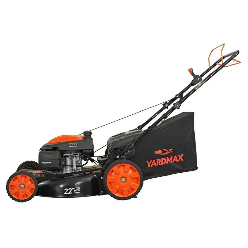 YG2860 Gas Lawn Mower â€?22â€?Self-Propelled, 201cc CVT Drive, High-Wheel 3-in-1 Functionality