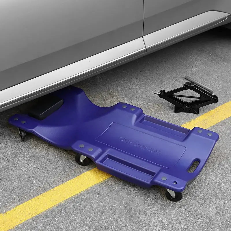 WORKPRO 40-Inch Mechanic's Creeper â€?Padded Headrest, 330-LB Capacity, 6-Wheel Mobility