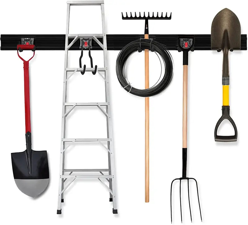 WORKPRO Heavy-Duty 64â€?Wall-Mount Garage & Garden Tool Organizer Rack