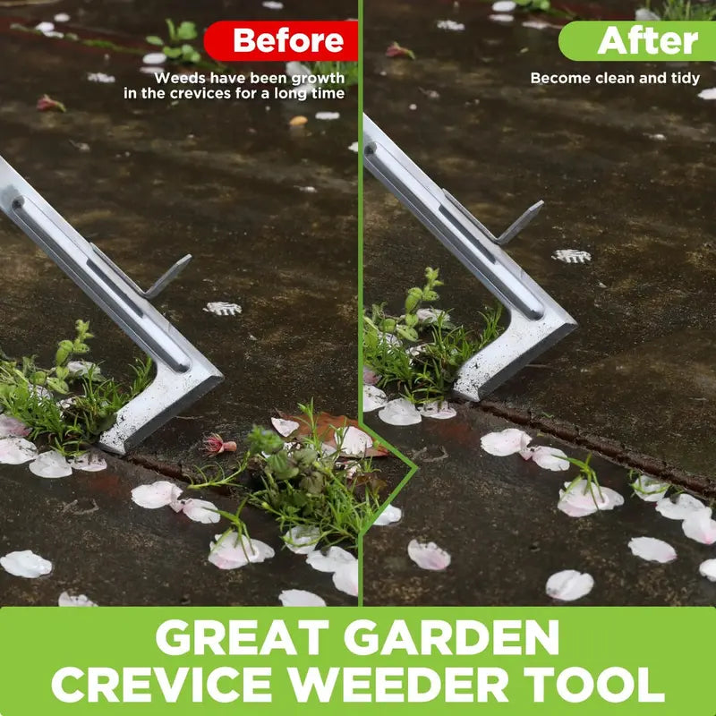 WORKPRO 3-Piece Garden Weed Removal Set â€?Crack Weeder & Hand Trowel