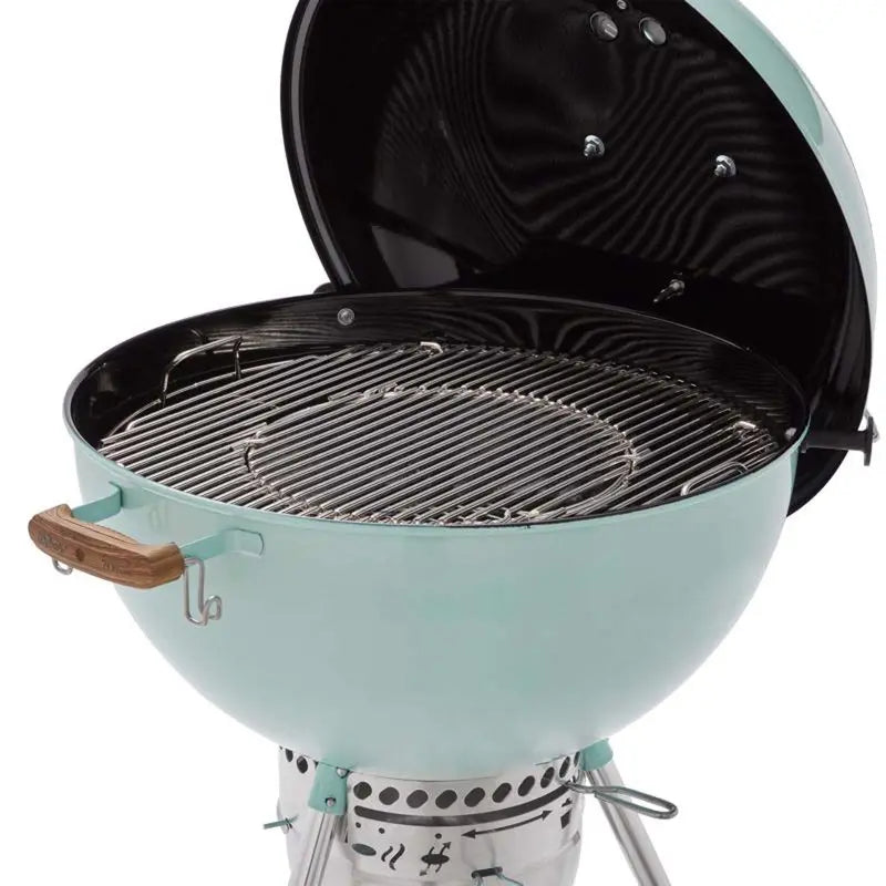 Weber 22â€?Charcoal Grill â€?Rock N Roll Blue Finish, Kettle-Style Outdoor Cooking