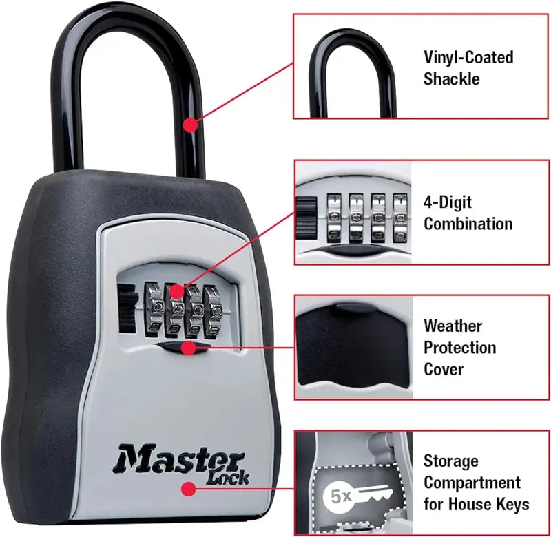 Weatherproof Key Lock Box with SentrySafe Fire & Water Resistant Safe â€?1.23 Cu Ft Security Bundle