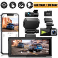 TOGUARD 4K Dash Cam with 5GHz WiFi, GPS, Night Vision, Touch Screen & 64GB Card â€?Front & Rear Cameras