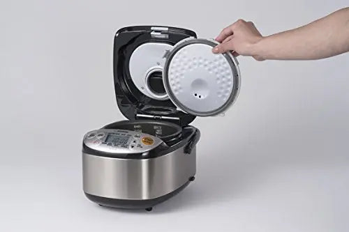 Zojirushi NS-ZCC10 Rice Cooker & Warmer â€?3-Cup Capacity, Stainless Steel Black Finish