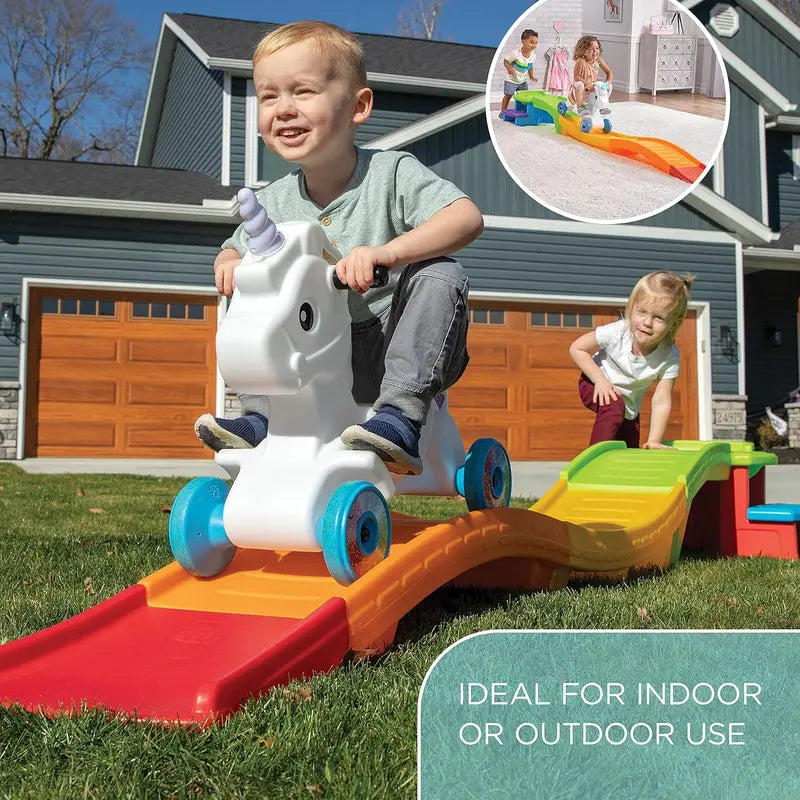Unicorn Ride-On Roller Coaster â€?Push Car for Toddlers Ages 2â€?, Indoor/Outdoor Use