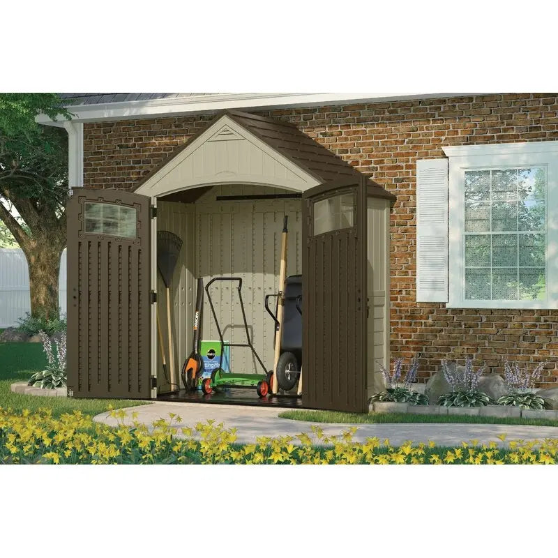 Sutton Outdoor Resin Shed â€?7.5 ft Wide x 4 ft Deep