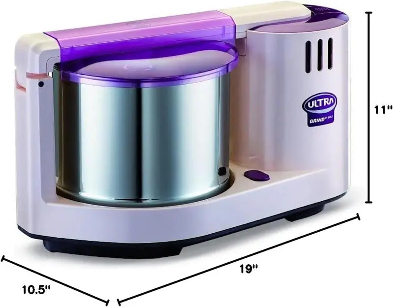Ultra Grind+ Gold Wet Grinder â€?2-Liter Atta Kneader, 110V Tabletop Model