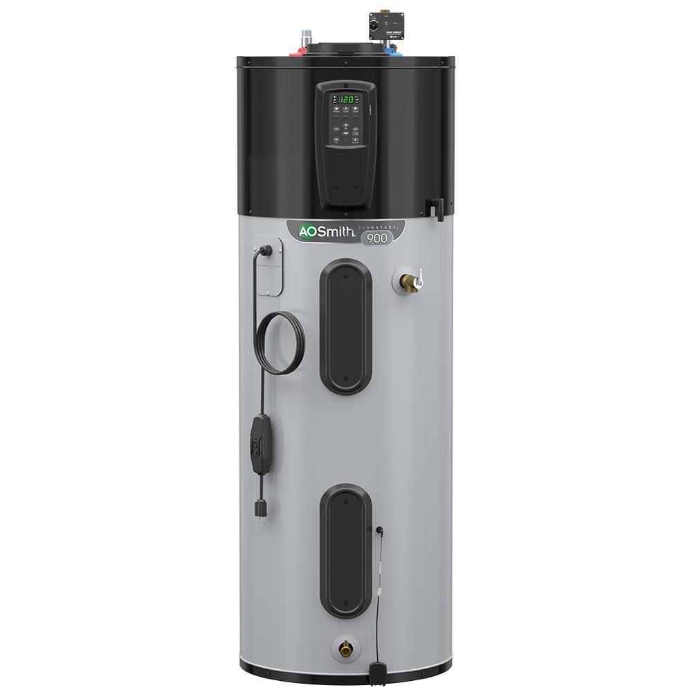 A.O. Smith Signature 900 66-Gallon Tall 10-Year Warranty 120-Volt Plug-In Smart Hybrid Heat Pump Water Heater with Leak Detection and Automatic
