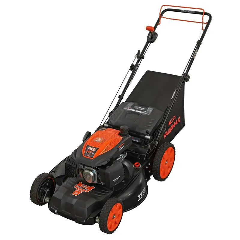 YG2860 Gas Lawn Mower â€?22â€?Self-Propelled, 201cc CVT Drive, High-Wheel 3-in-1 Functionality
