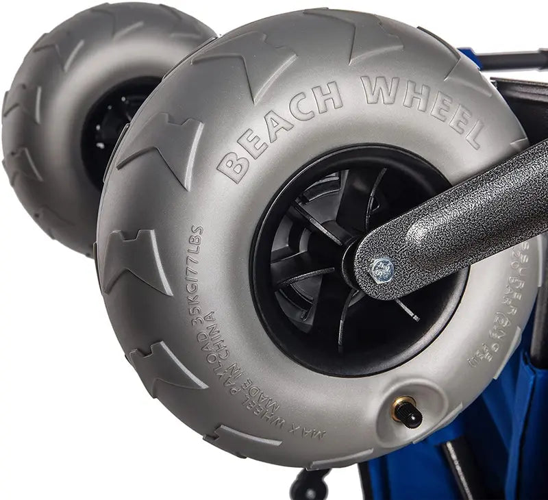 Sorin Heavy-Duty Beach Cart â€?Balloon Wheels, Durable Fabric, Sand-Ready, Easy-Fold Design