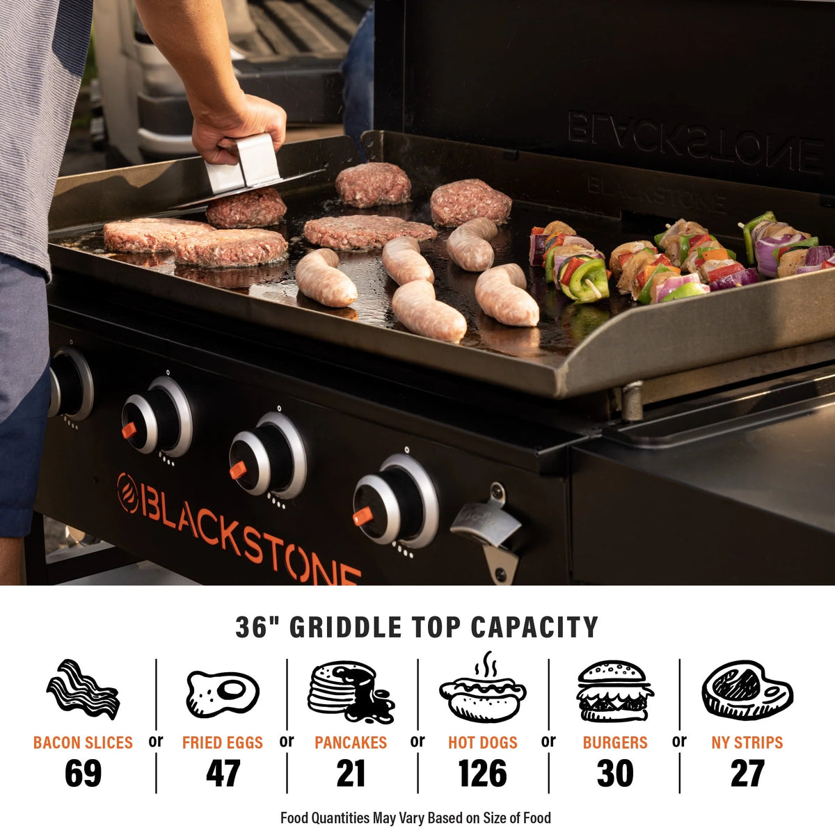Blackstone 4 - Burner 36" Griddle Cooking Station with Hard Cover