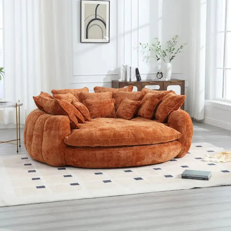 Spacious Double Loaf Sofa Bed â€?Oversized Convertible Design with Supportive Armrests