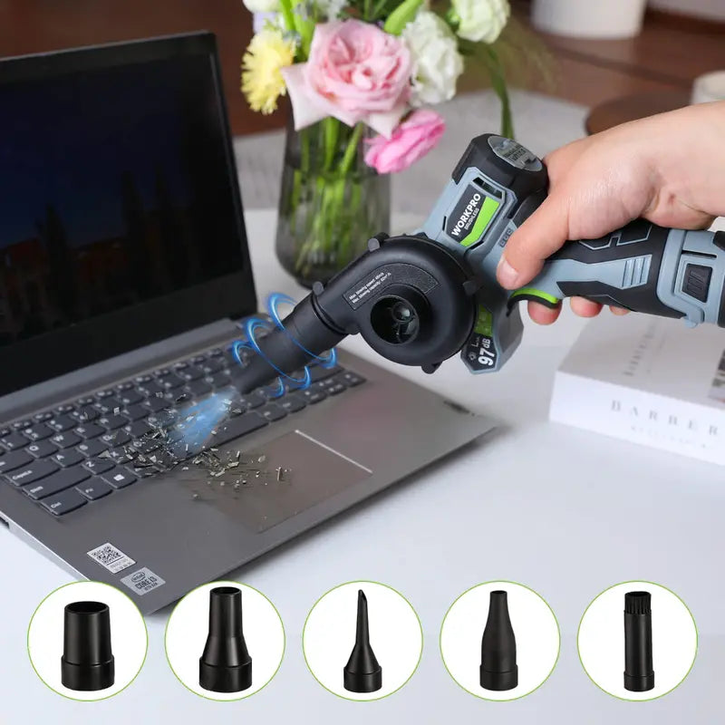 WORKPRO 3-in-1 Cordless Power Tool Kit â€?Detail Belt Sander, Mini Chainsaw & Electric Blower