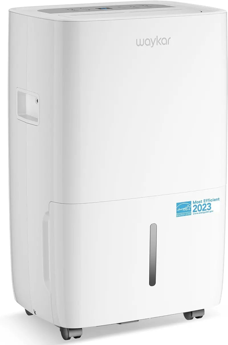 Waykar 2,000 Sq. Ft. Dehumidifier â€?Auto/Manual Drain Options, 0.66-Gallon Tank, Compact Design for Home & Basement Use