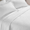 Courtyard by Marriott Textured Coverlet - Lightweight Coverlet with Wash-Activated Ripple Texture Exclusively for Courtyard - White - King, Perfect