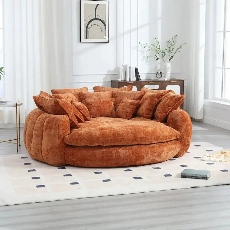 Spacious Double Loaf Sofa Bed â€?Oversized Convertible Design with Supportive Armrests