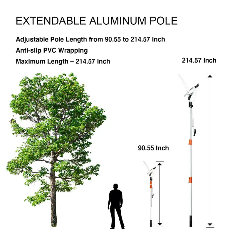 Ventool 120â€?â€?160â€?Telescoplc Tree Pruners, Heavy-duty Branch Cutters