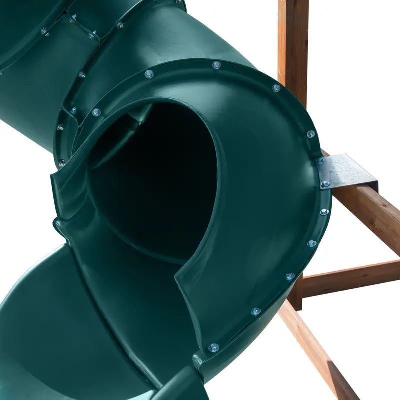 Swing-N-Slide 5 Foot Turbo Tube Slide with Lifetime Warranty, Green