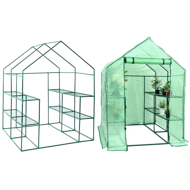 Walk-In Indoor/Outdoor Greenhouse Tent â€?4.8'×4.8'×6.4â€?Plant Growing Enclosure