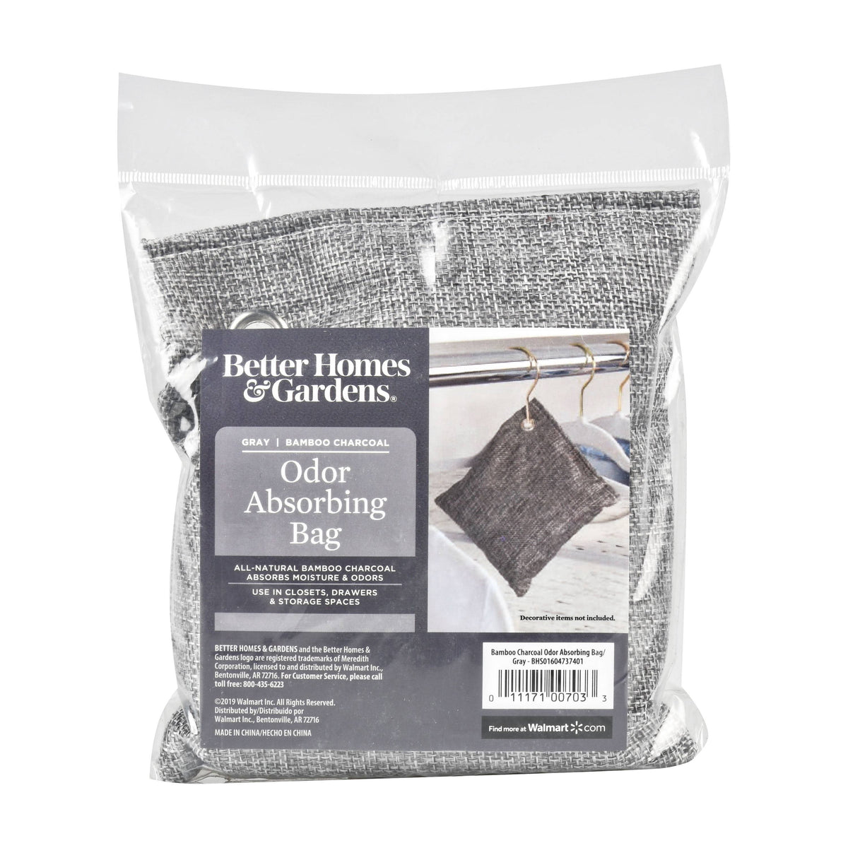Better Homes & Gardens Bamboo Charcoal Bag, Odor Eliminating Bag