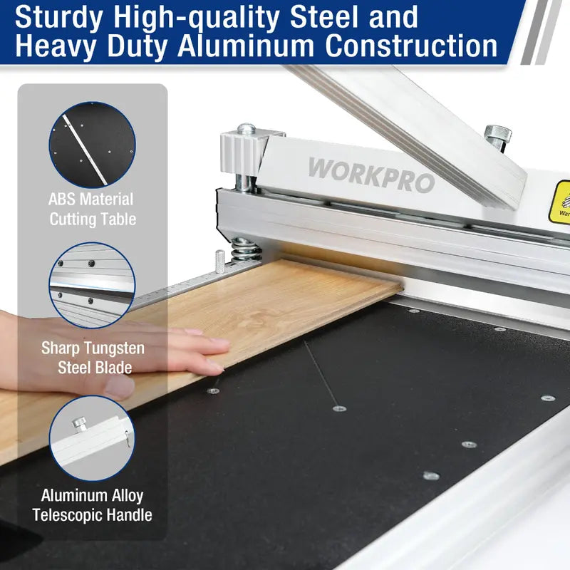 WORKPRO 13â€?Laminate & Vinyl Flooring Cutter â€?Manual Precision Floor Trim Tool
