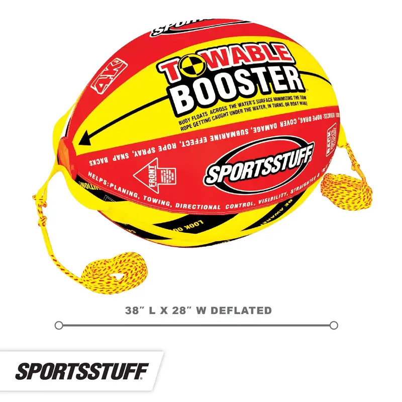 Sportsstuff Booster Ball Towable Tube Rope Performance Enhancer with 60-ft 4100-lb Strength Rope