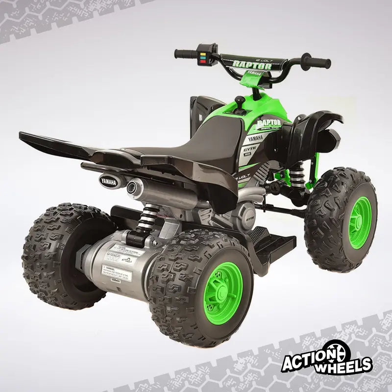 Yamaha 12V Raptor ATV Ride-On â€?Kids' Powered Vehicle (Ages 3+), 5 MPH Max Speed