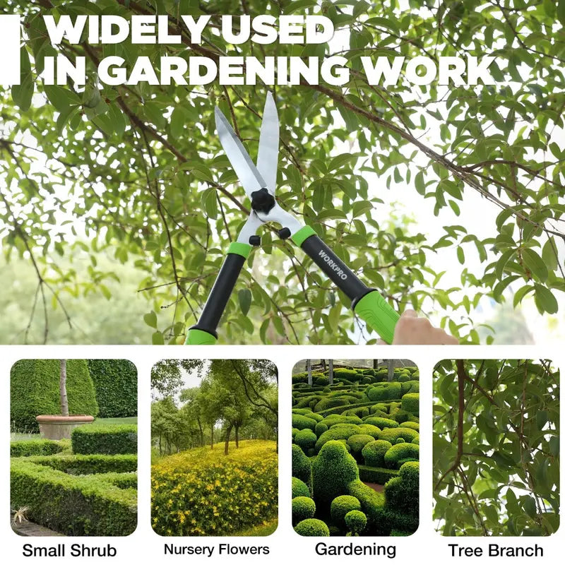 WORKPRO 23-Inch Manual Hedge Shears â€?Professional-Grade Trimming Tool