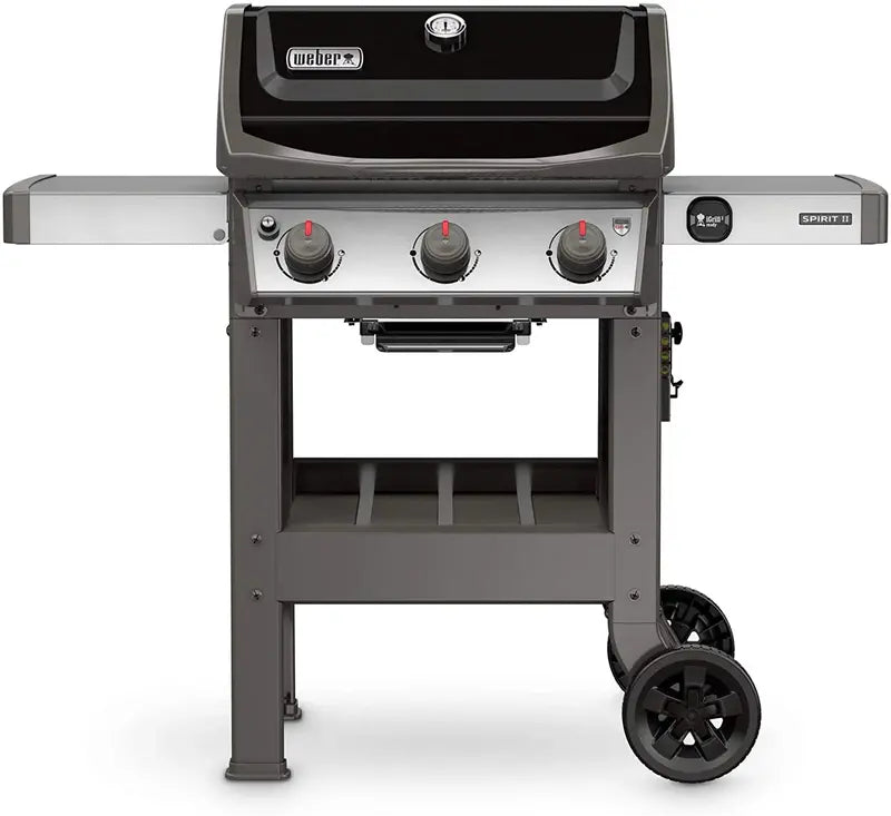 Weber Spirit II E-310 Propane Grill â€?3-Burner, Black Finish, Reliable Gas Grilling Performance