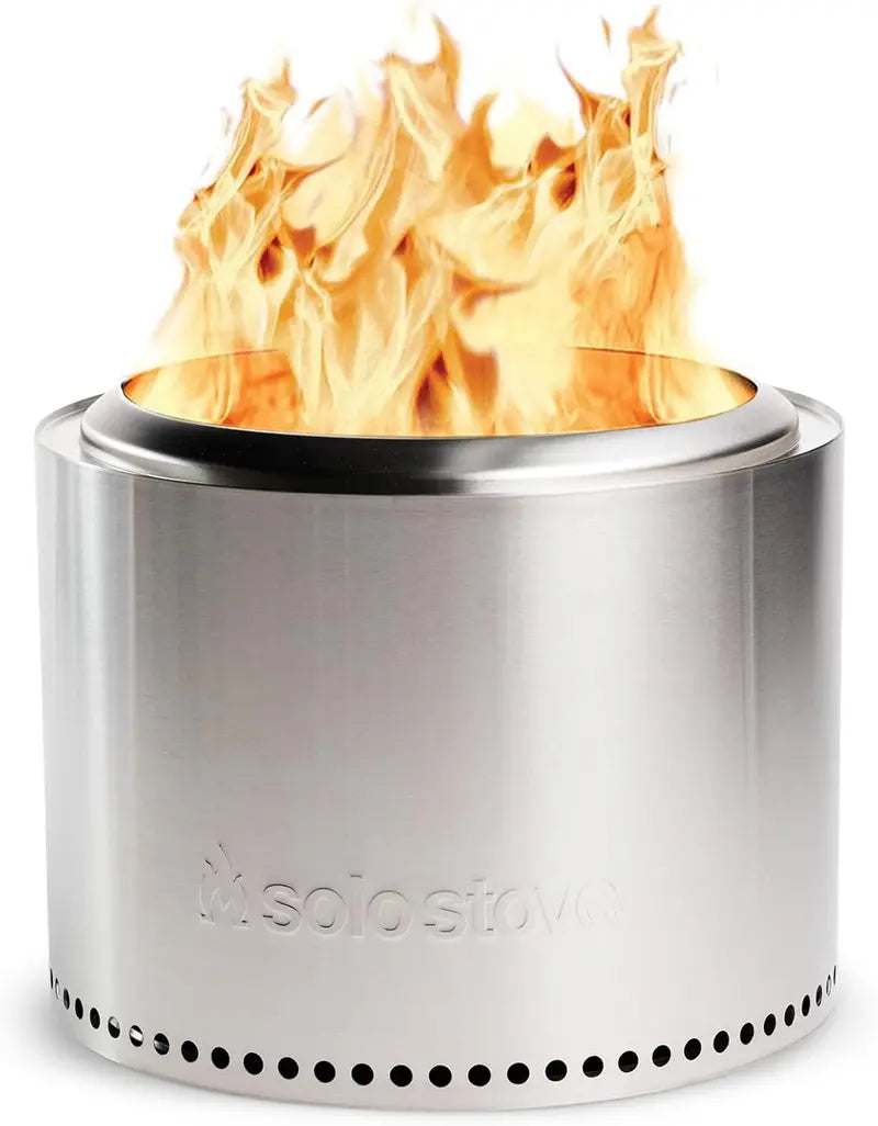 Solo Stove Bonfire 2.0 Smokeless Fire Pit â€?19.5â€?Stainless Steel Portable Outdoor Fireplace with Stand & Ash Pan, Perfect for 4â€? People