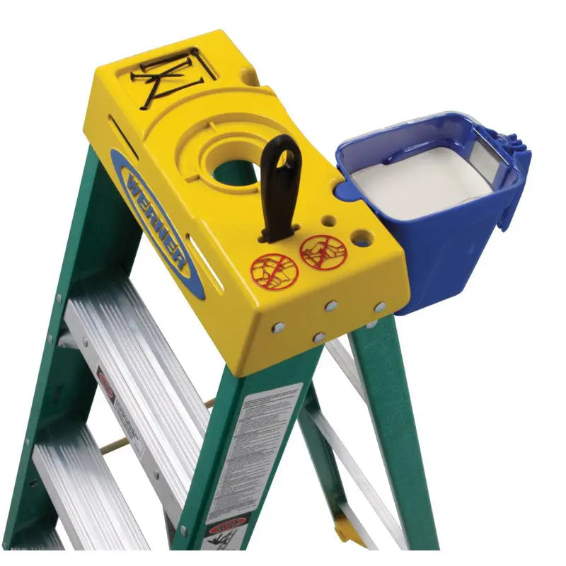 Werner 5906 6â€?Fiberglass Step Ladder with Yellow Top 22lb. Load Capacity Type II Duty Rankings