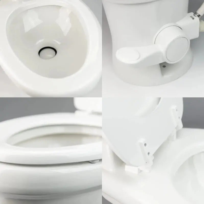 Standard-Height RV Toilet â€?320 Series, White Ceramic Design