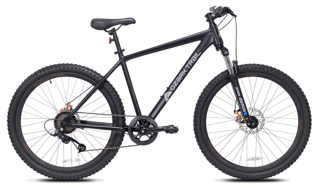 Ozark Trail 27.5" Vibe Mountain Bike, Medium Frame, Black, Adult, Unisex