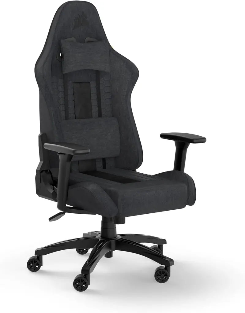 TC100 Relaxed Gaming Chair by TC, One Size, Gray & Black â€?Ergonomic Comfort for Gamers