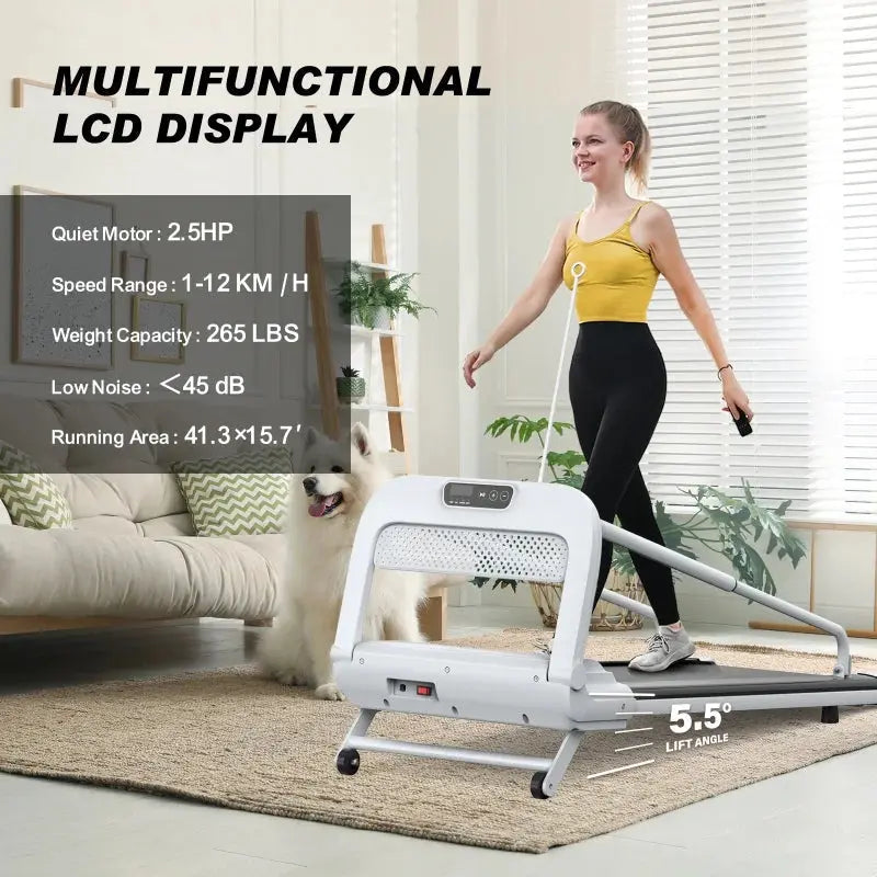 Witaxima 2025 Smart Pet Treadmill â€?Ultra-Quiet, Speed-Adjustable Exercise Machine for Small to Medium Dogs