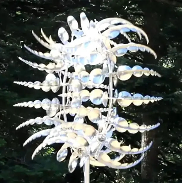Whimsical Spinning Windmill Garden Decor â€?Magic Metal Design