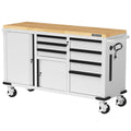 WORKPRO Heavy-Duty Rolling Tool Cabinet â€?7-Drawer, 2-Door, 1000 lb Capacity with Locking System & Power Strip