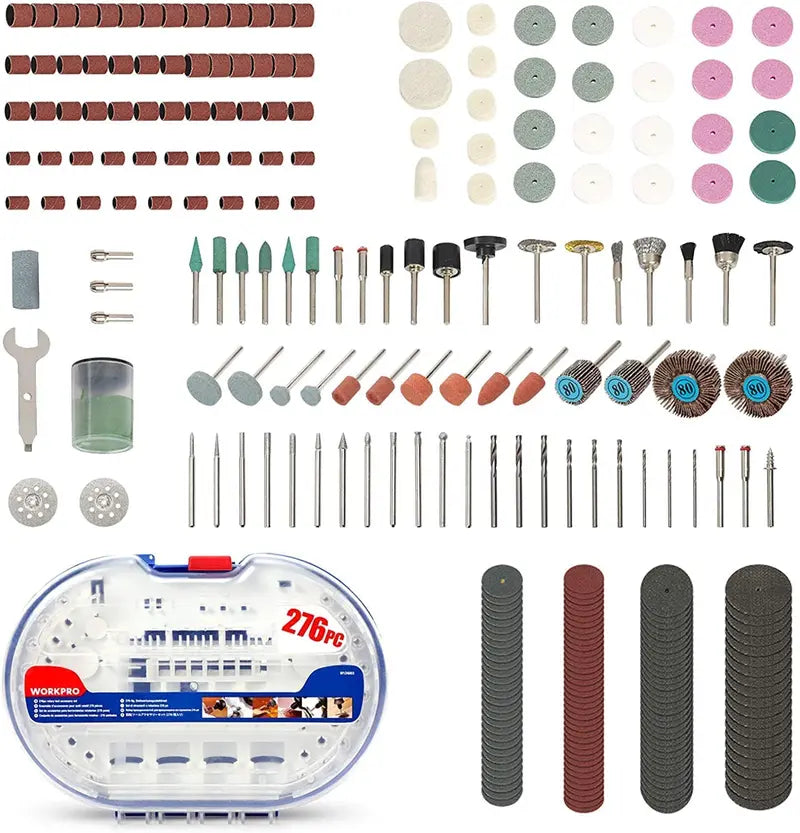 WORKPRO 276-Piece Rotary Tool Accessory Kit â€?Cutting, Carving & Polishing