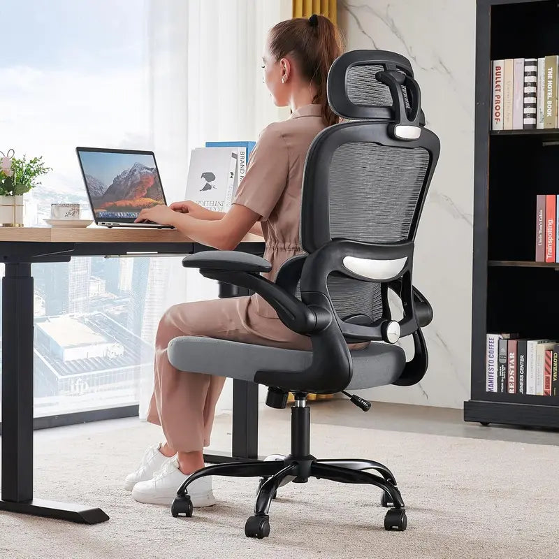 TRALT Ergonomic Office Chair â€?Heavy-Duty 330 lb Capacity Home or Gaming Seat with 360° Casters