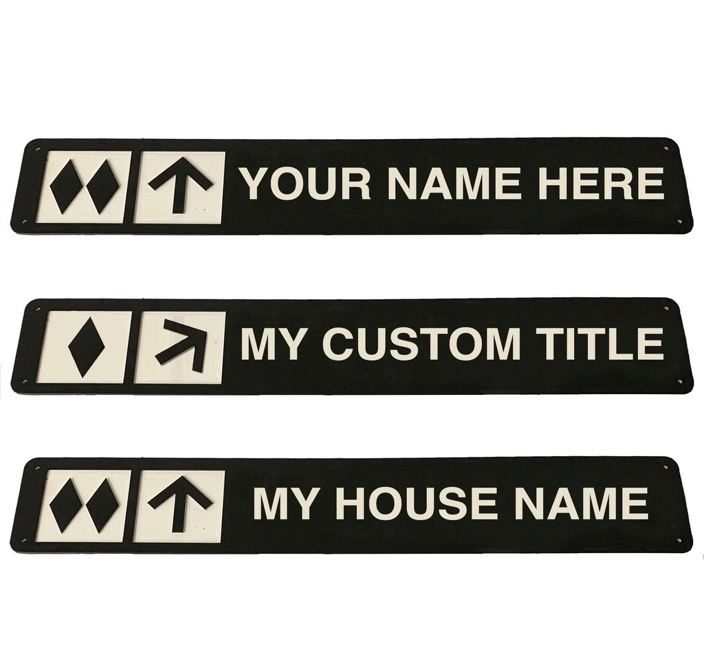 Trailhead Personalized or Custom Sign - indoor/outdoor  - 24 x 4 Inches