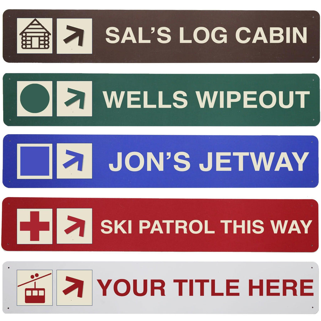 Trailhead Personalized or Custom Sign - indoor/outdoor - 36 X 6 Inches