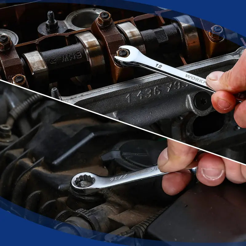 WORKPRO 32-Piece SAE & Metric Combination Wrench Set â€?12-Point Regular & Stubby Styles